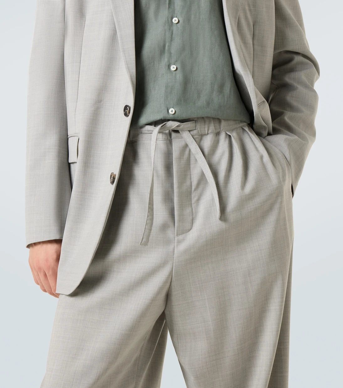 Loewe - Wool wide-leg pants