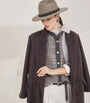 Brunello Cucinelli Brown Virgin Wool-Cashmere Belted Trench Coat