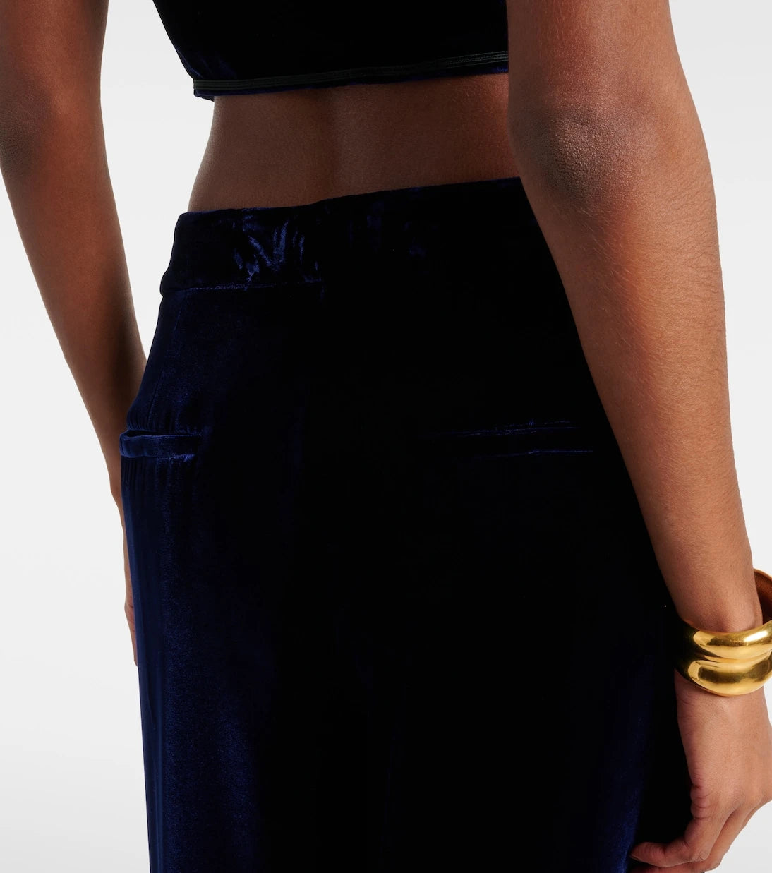 Etro - Velvet wide-leg pants