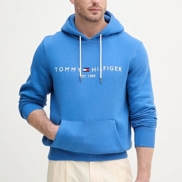 Tommy Hilfiger kapüşonlu erkek pamuklu sweatshirt