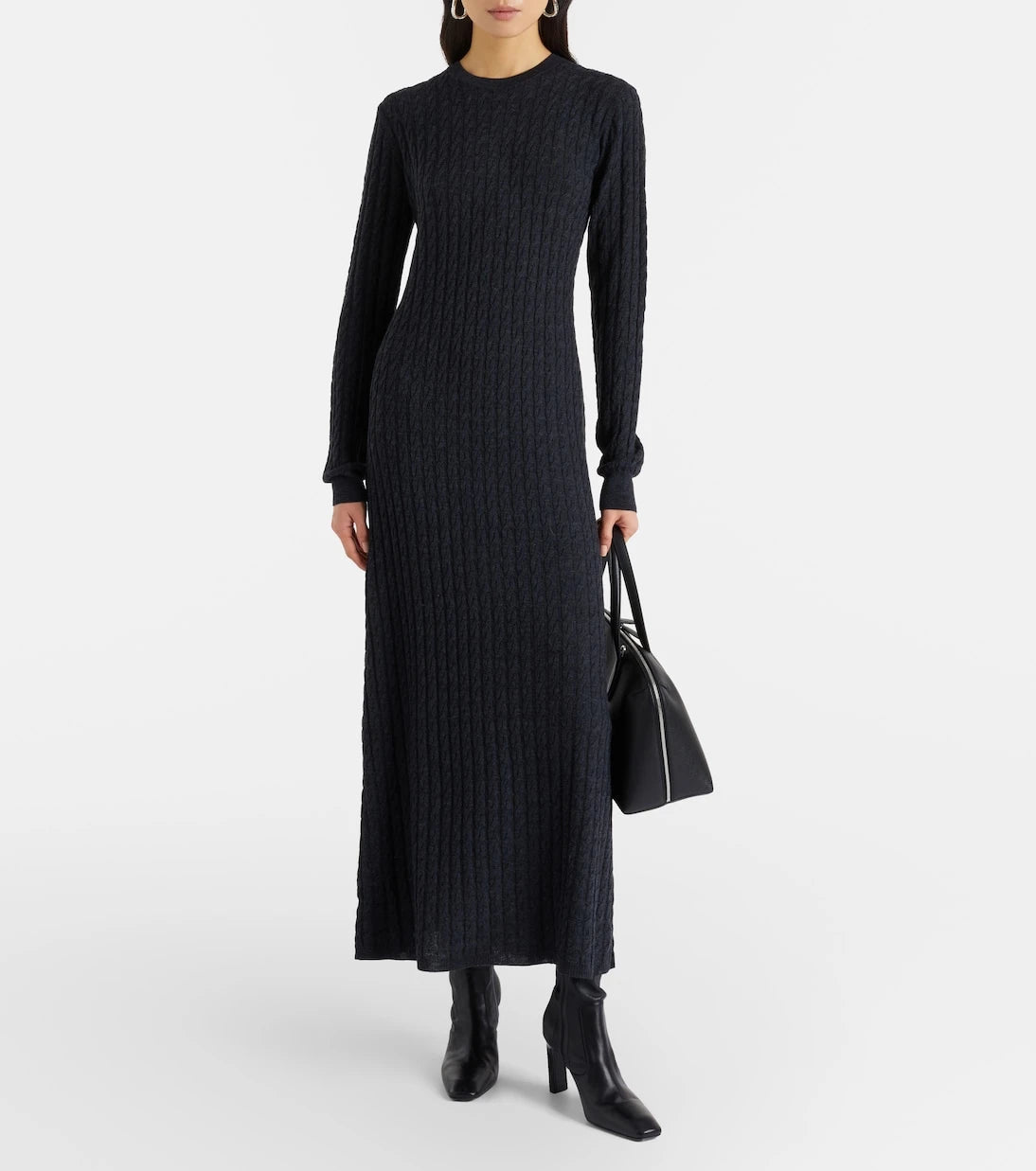 Toteme - Cable-knit wool maxi dress