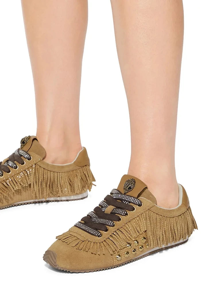 Kurt Geiger London Islington Fringe Sneaker Kadın Deri Sneakers