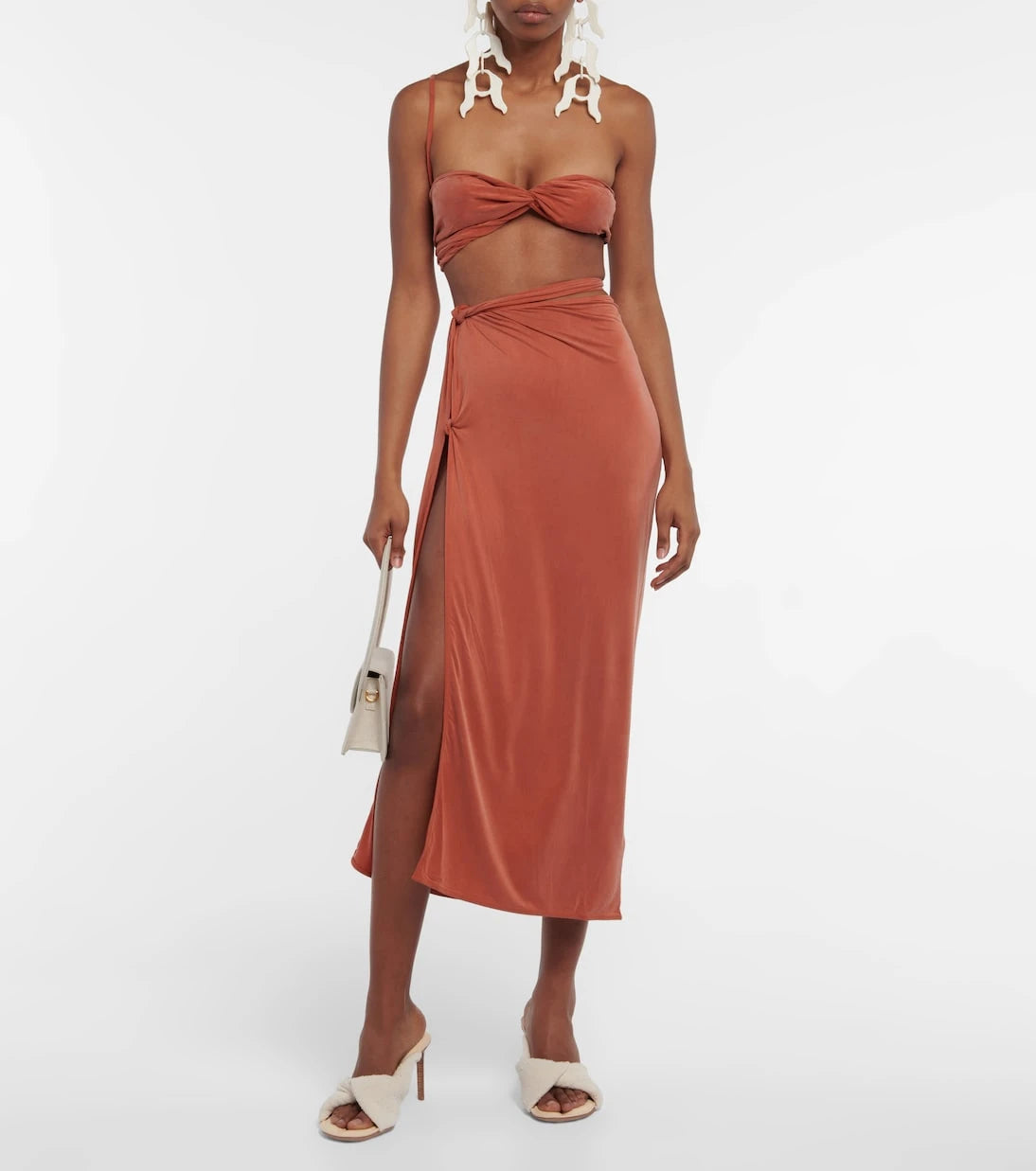 Jacquemus - La Jupe Espelho jersey midi skirt