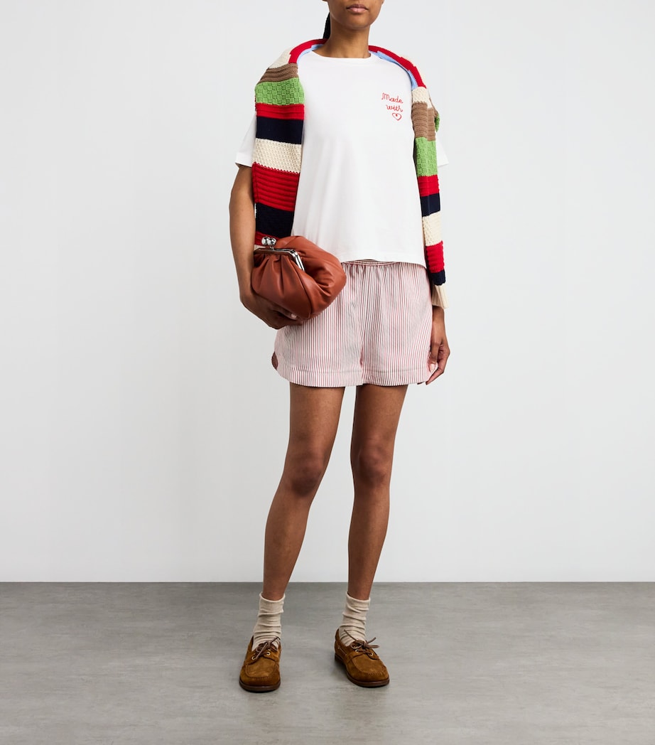 Weekend Max Mara White Cotton Embroidered T-Shirt