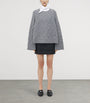 McQueen Black Wool-Cashmere Cable-Knit Sweater