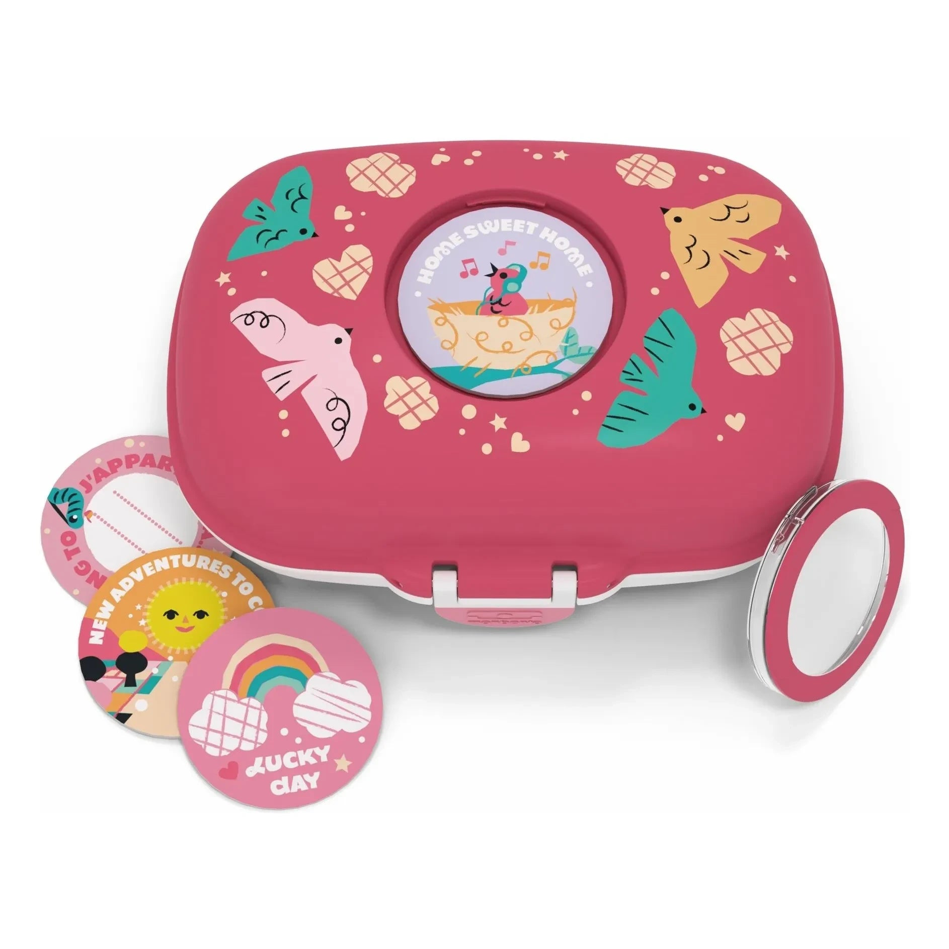 Monbento - MB Gram Oiseaux snack box | Pink