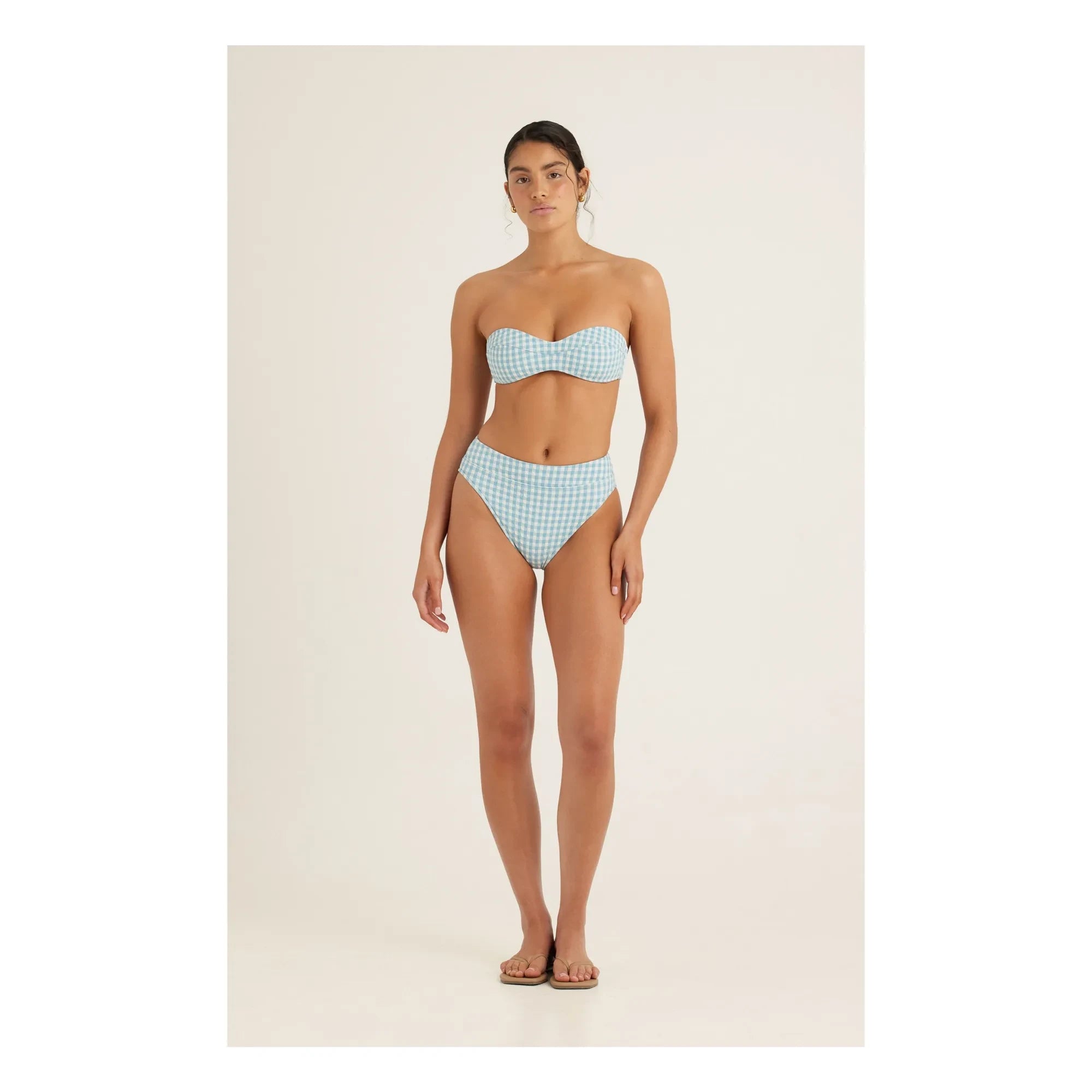 Peony - Bas de Maillot Vichy | Blue