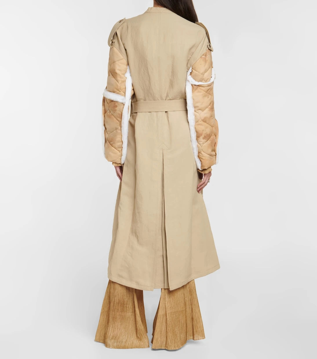 Acne Studios - معطف ترنش بأكمام مبطنة