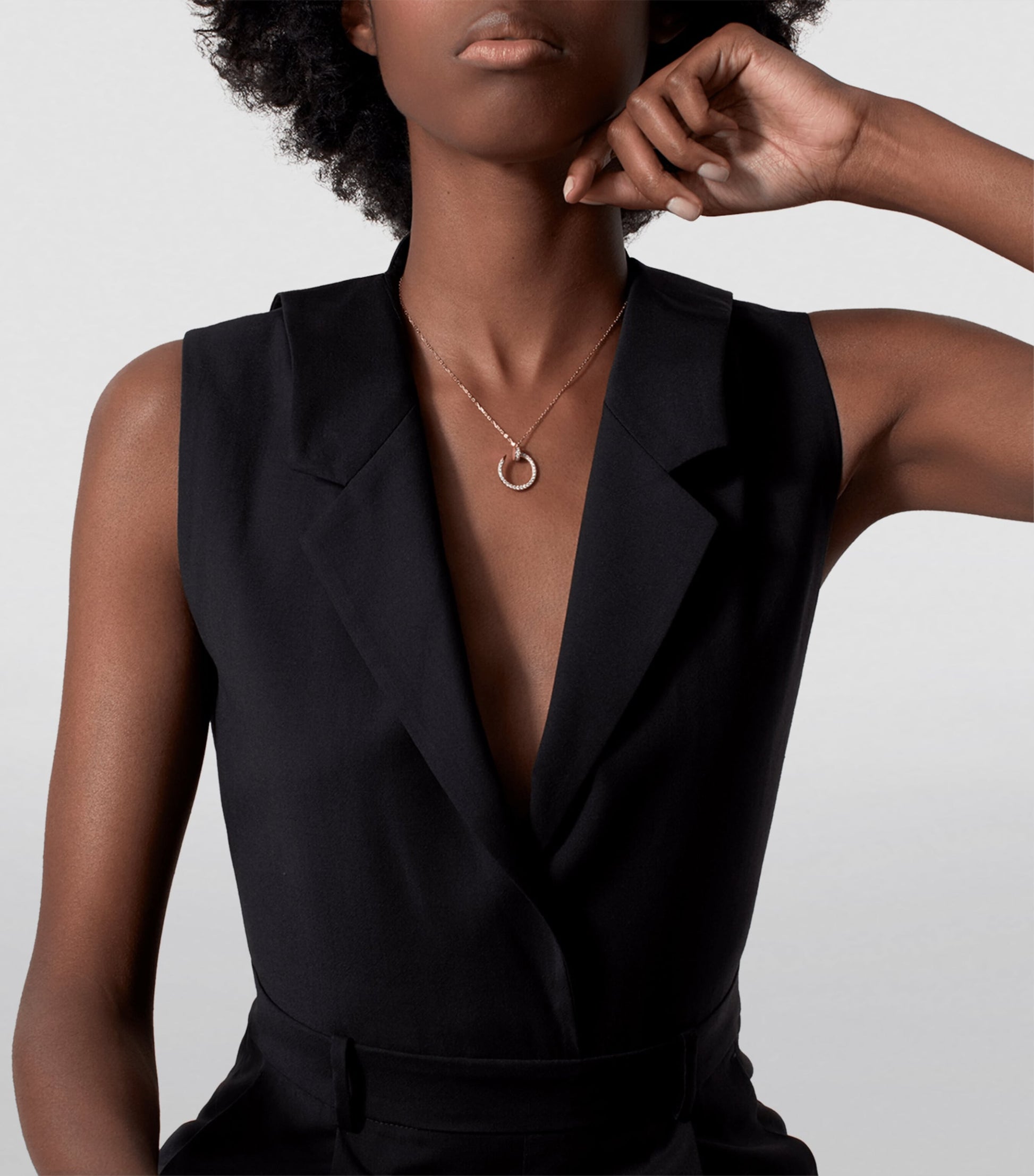 Rose Gold and Diamond Juste un Clou Necklace