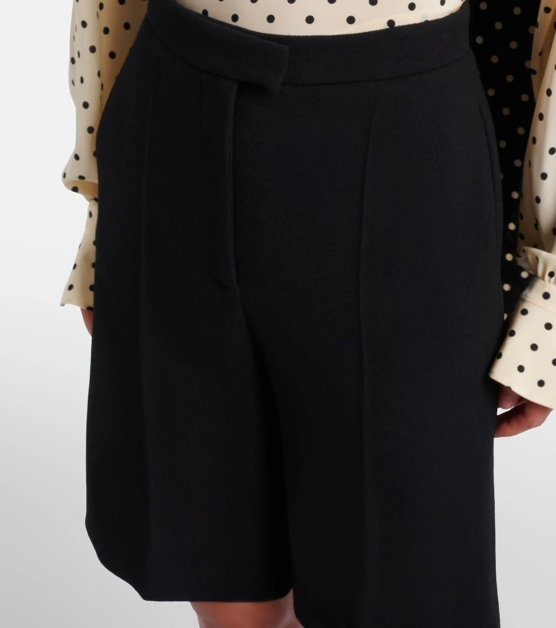 Valentino - VGold virgin wool Bermuda shorts