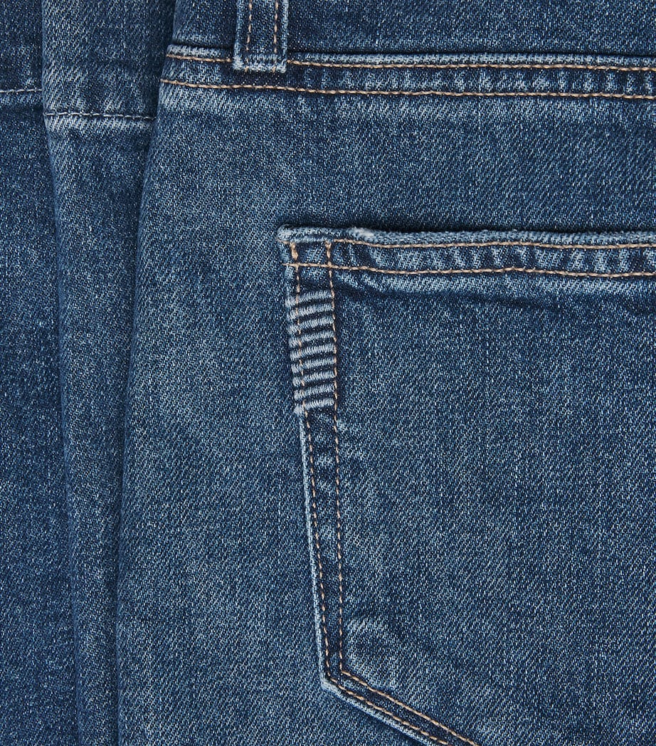 PAIGE Navy Leenah Wide-Leg Jeans