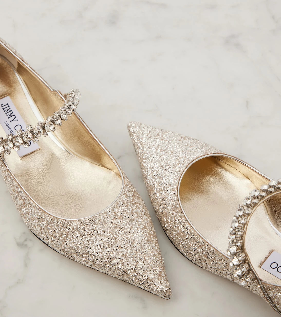 Jimmy Choo - Bing glitter ballet flats