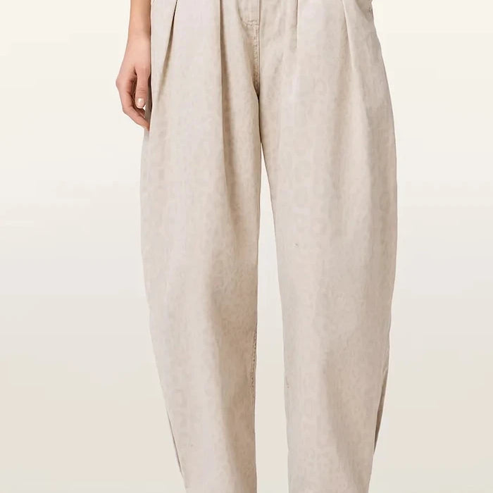 AllSaints панталон baggy дамски от памук BECCA