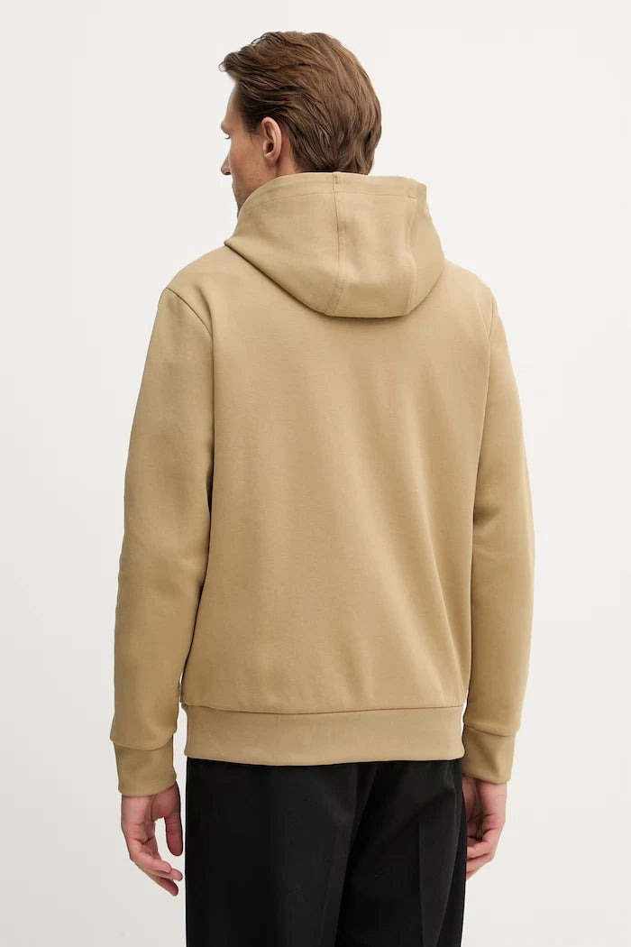 BOSS erkek pamuklu kapüşonlu ve fermuarlı sweatshirt C-Spence 01