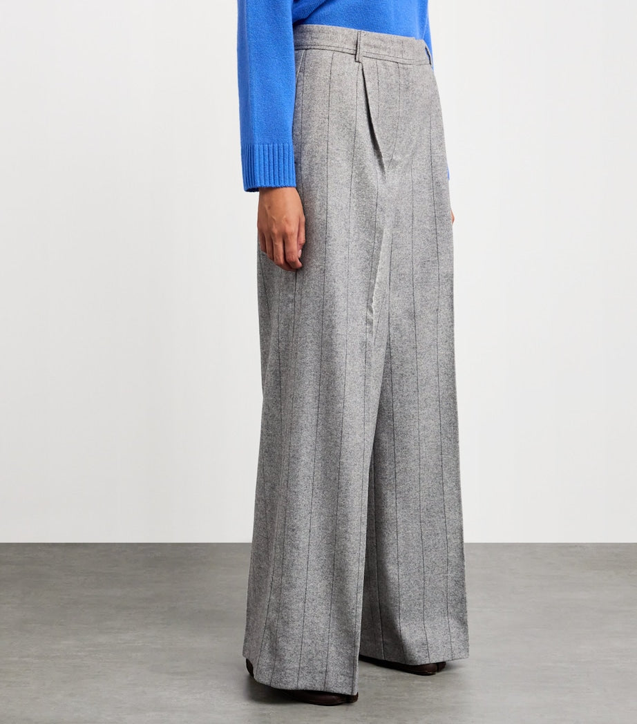 MAX&Co. Grey Wool-Blend Trousers