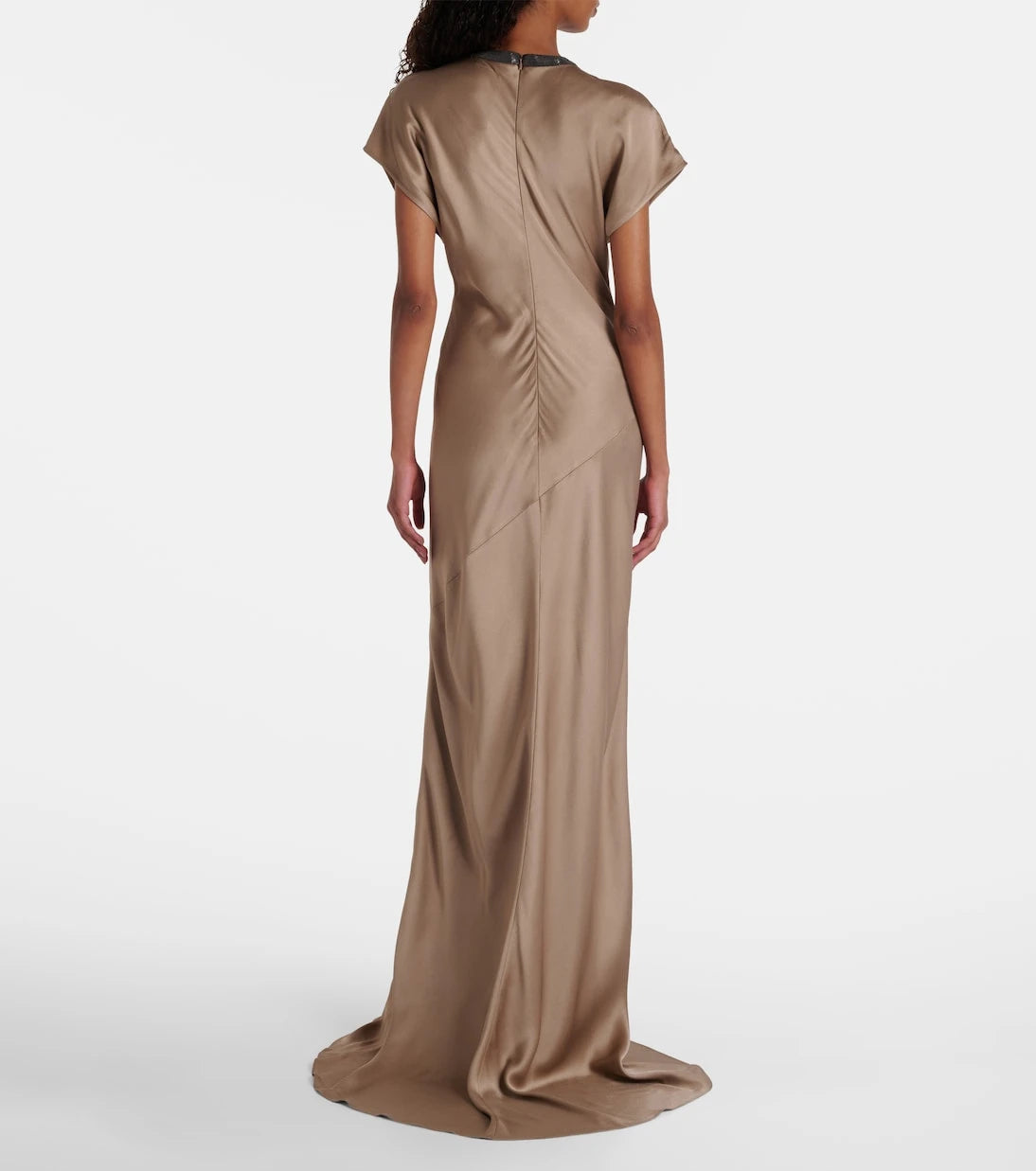 Brunello Cucinelli - Monili satin gown