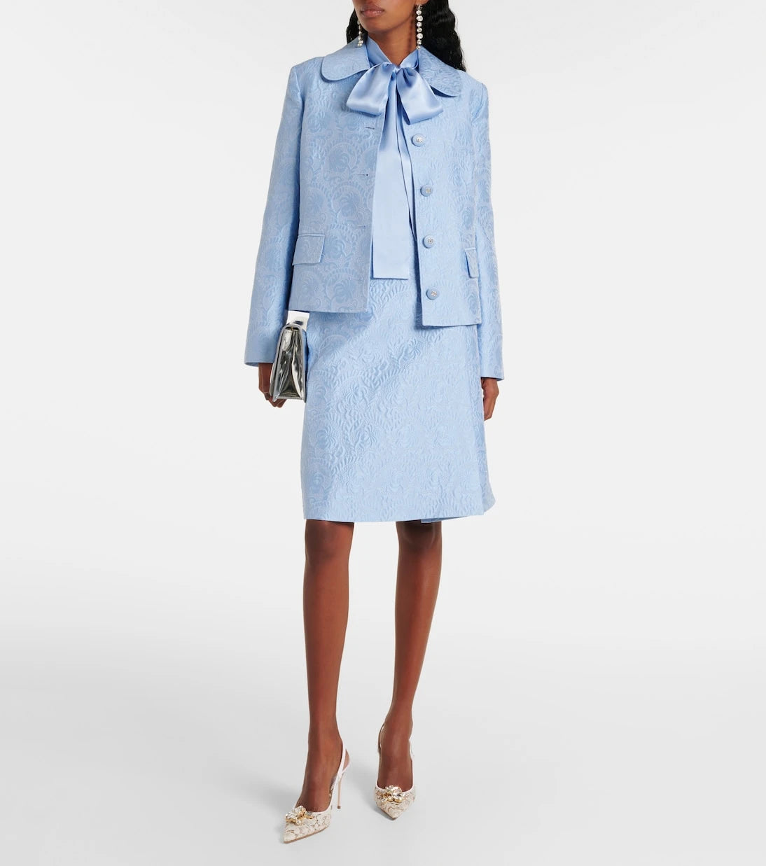 Dolce&Gabbana - Cotton and silk-blend jacquard jacket