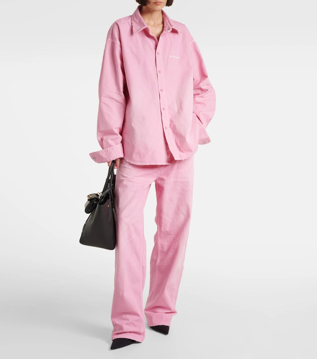Balenciaga - جينز واسع الساق بخصرٍ عالٍ