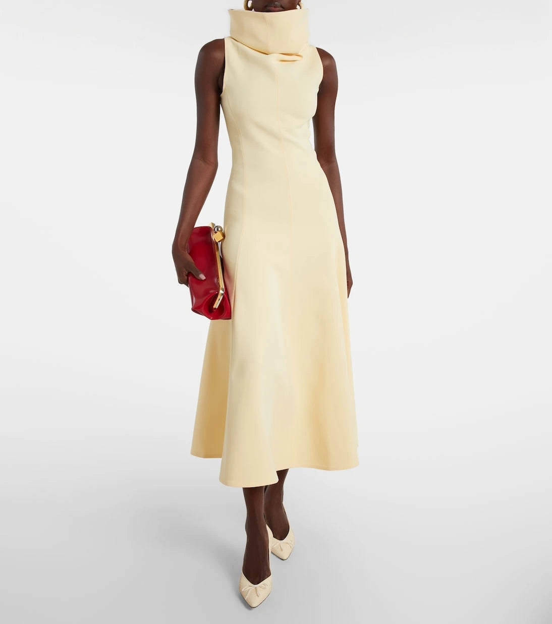 Jacquemus - Tourni snake-effect leather pumps