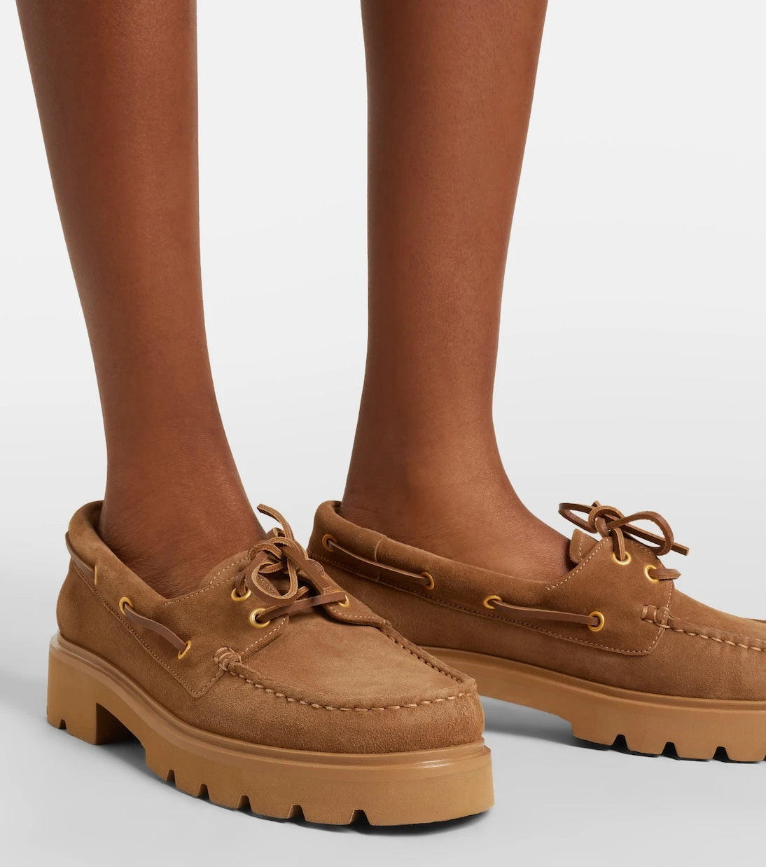 Gianvito Rossi - Olonne suede boat shoes