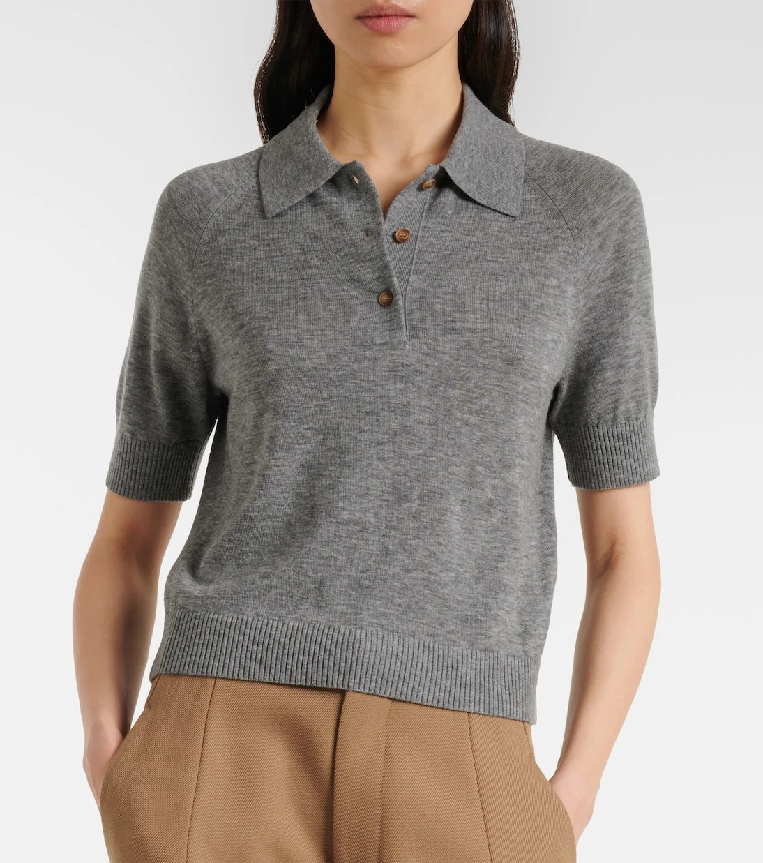 Victoria Beckham - Wool polo shirt