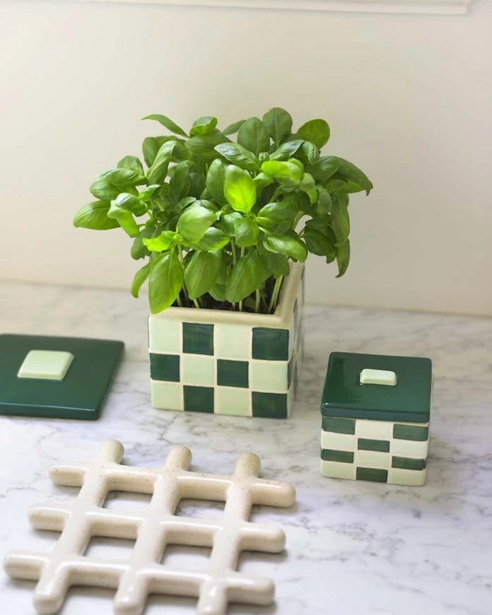 &k amsterdam Grid Speckle Altlık