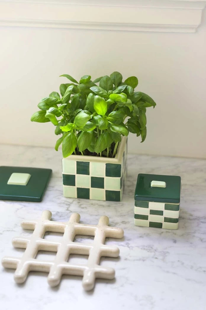 &k amsterdam Grid Speckle Altlık