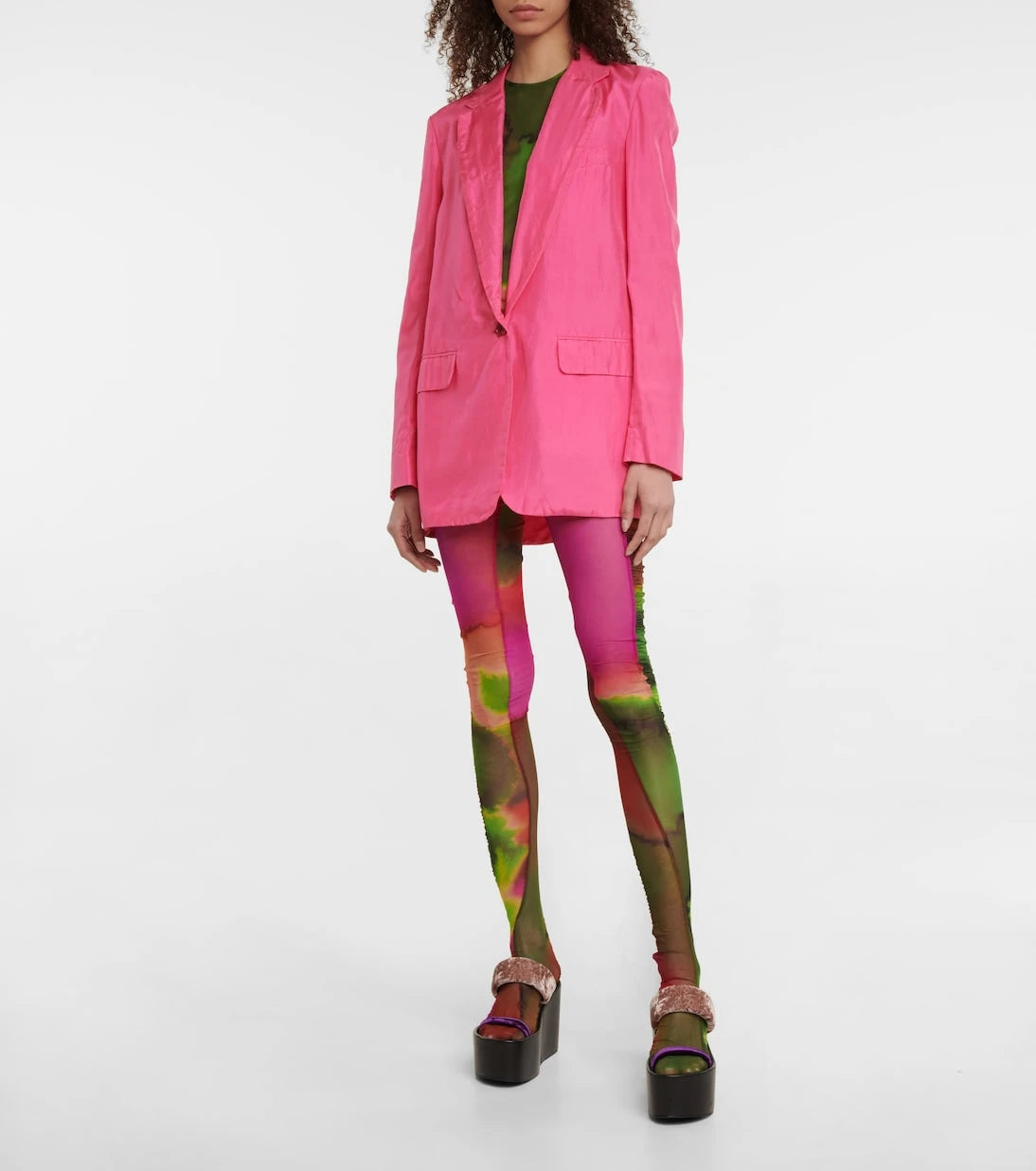 Dries Van Noten - Ruched printed tights