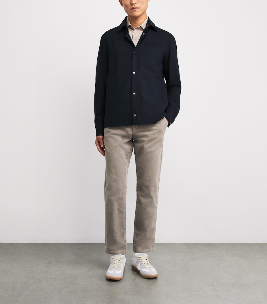 Navy Collared Overshirt