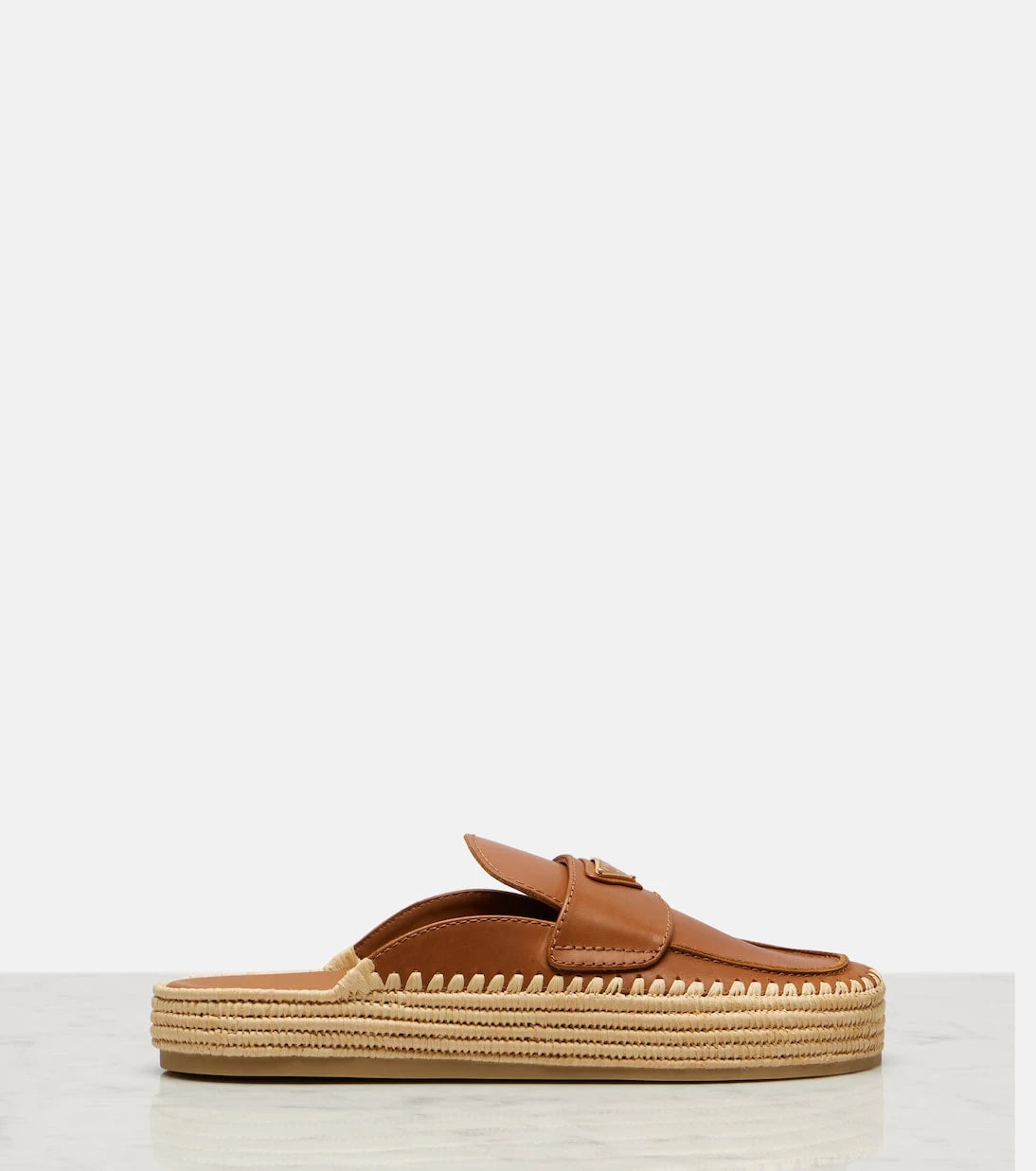 Prada - Deri espadril terlik