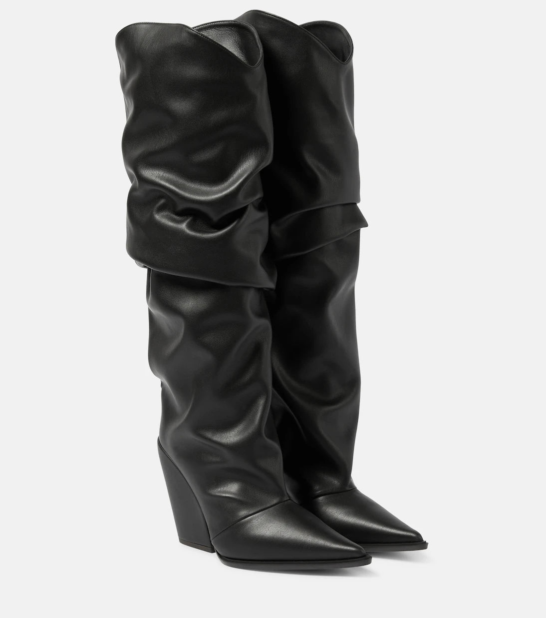 Alexandre Vauthier - Faux leather knee-high boots