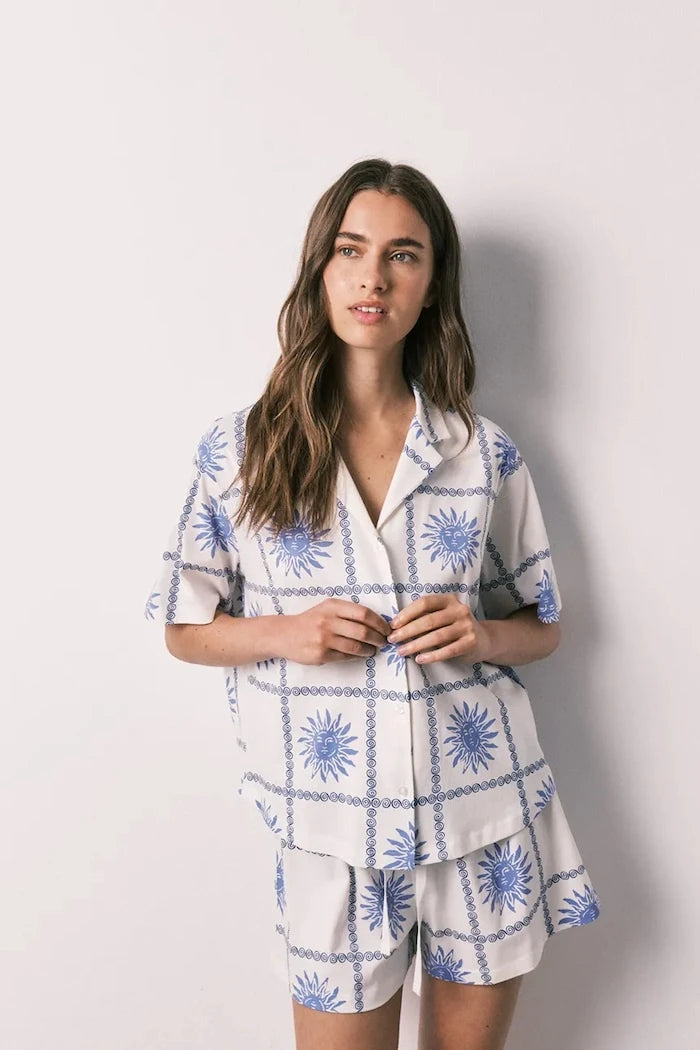 women'secret kadın pamuklu iki parçalı pijama