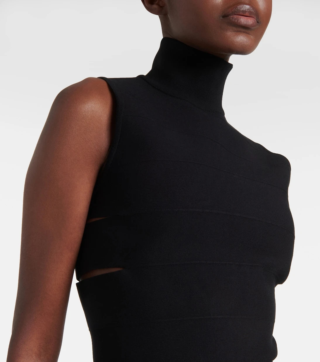 Alaïa - Pencere detaylı midi elbise