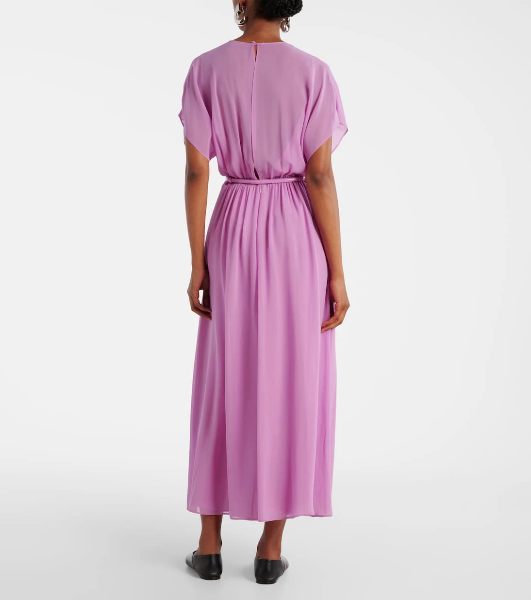Max Mara - Pineta silk georgette maxi dress