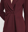 Max Mara Red Draped Blazer