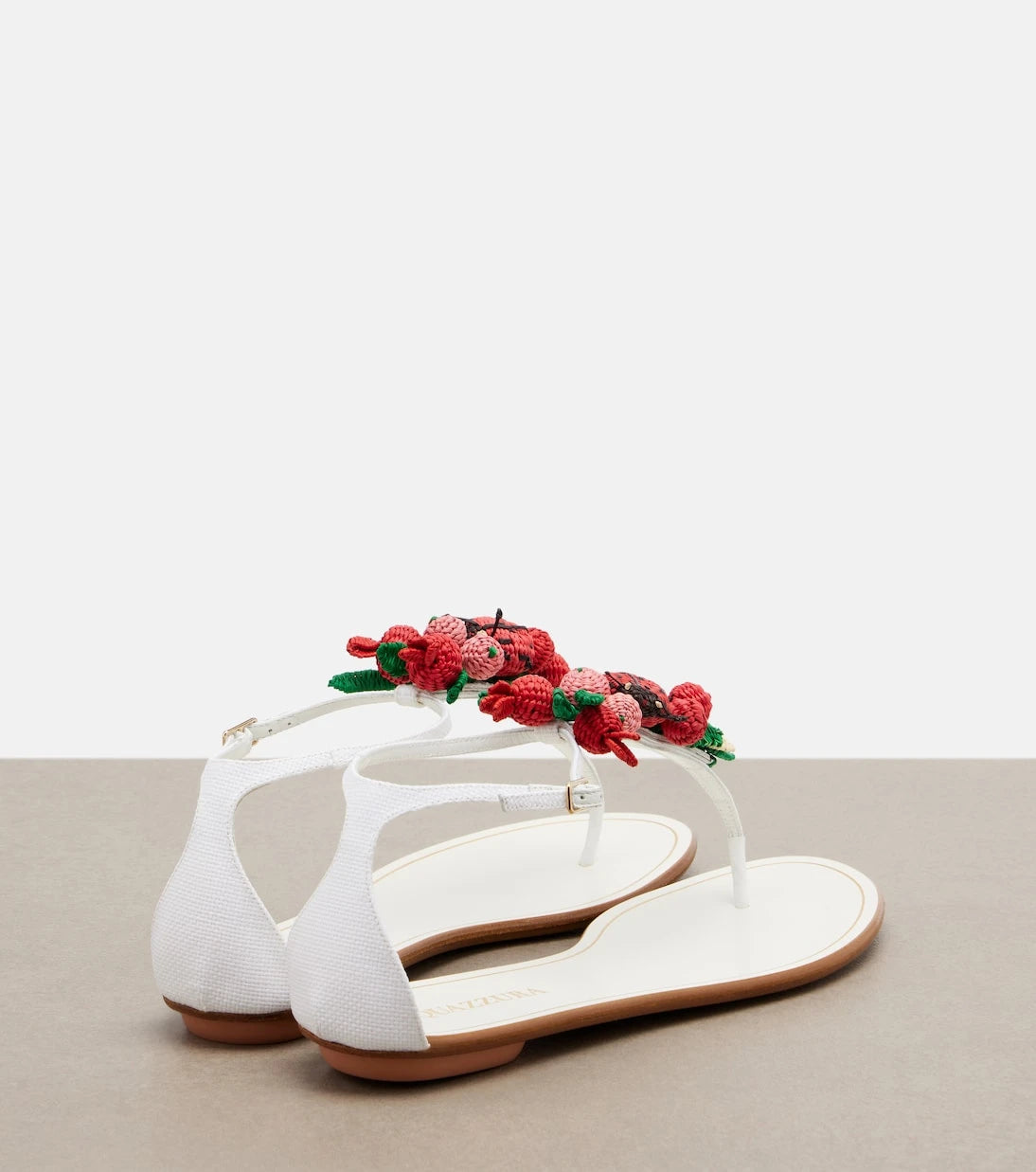 Aquazzura - Botanica raffia thong sandals