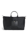 Black Nylon Overnight Tote Bag
