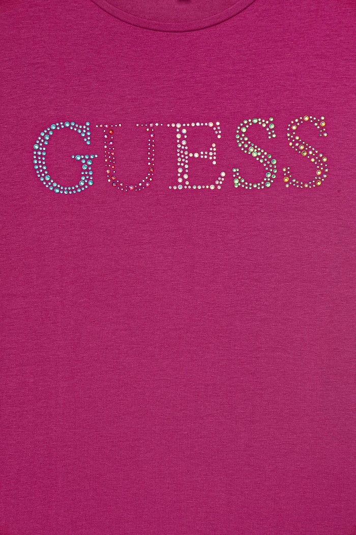 Guess Çocuklar için pamuk ve elastanlı tişört