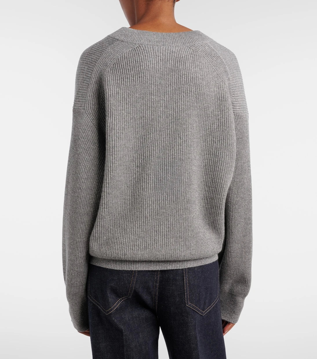 Brunello Cucinelli - Ribbed-knit cashmere-blend sweater