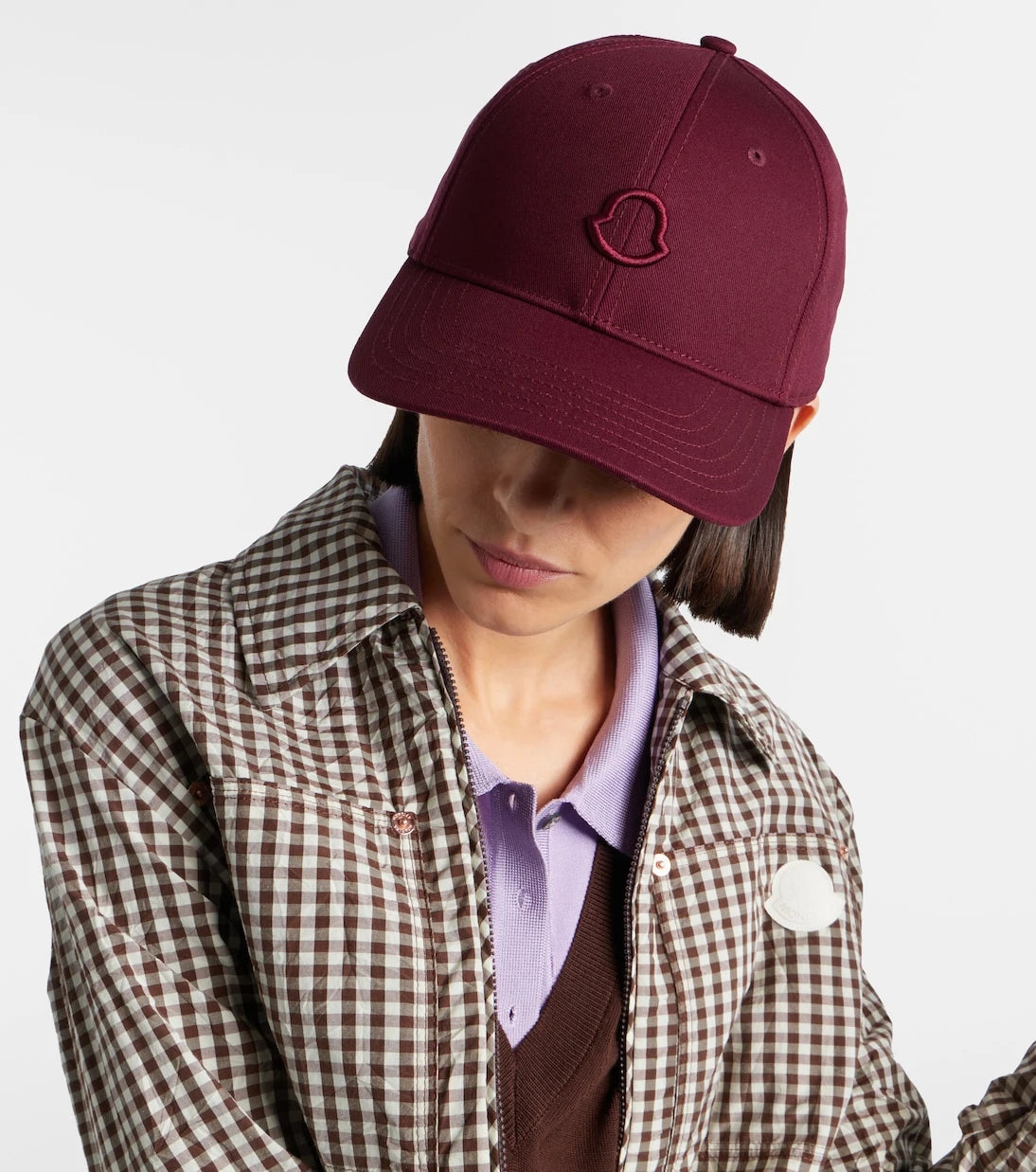 Moncler - قبعة بيسبول من قماش القطن بشعار