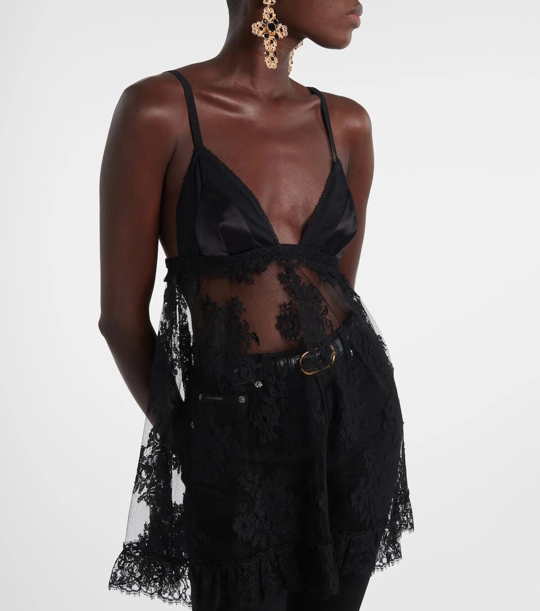 Dolce&Gabbana - Floral lace top