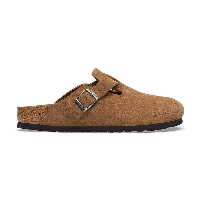 Birkenstock Kadın Süet Terlik Sabo Boston Suede Leather