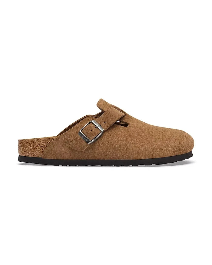 Birkenstock Kadın Süet Terlik Sabo Boston Suede Leather