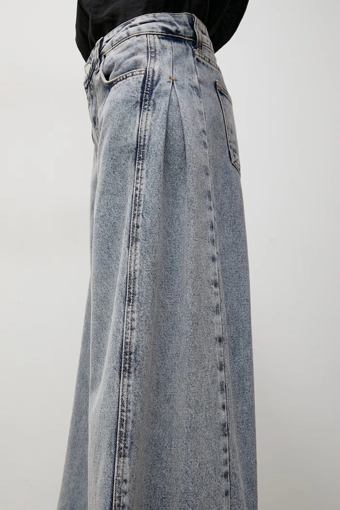 Answear.LAB wide leg kadın jean