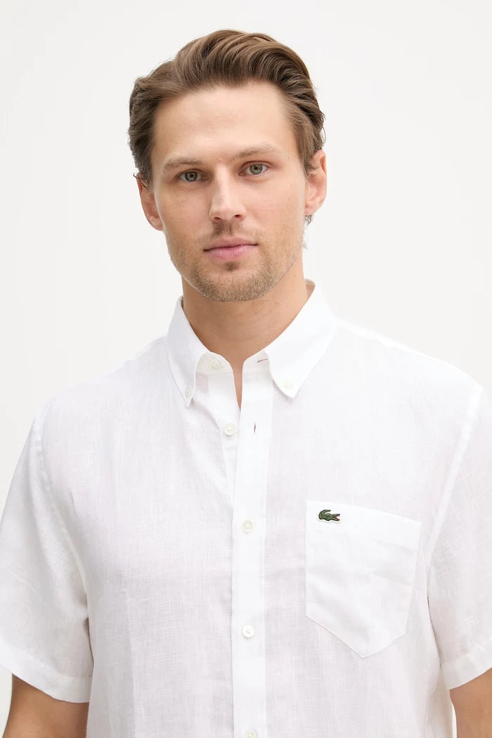 Lacoste erkek keten gömlek