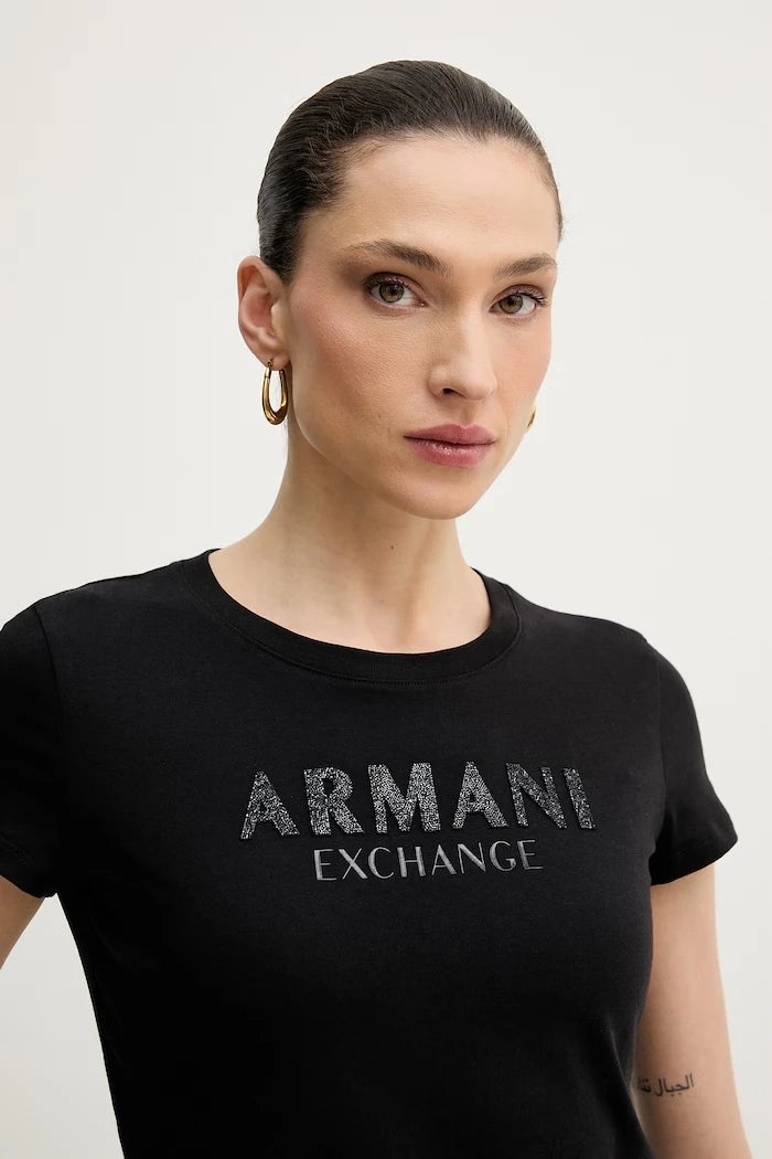 Памучна тениска Armani Exchange