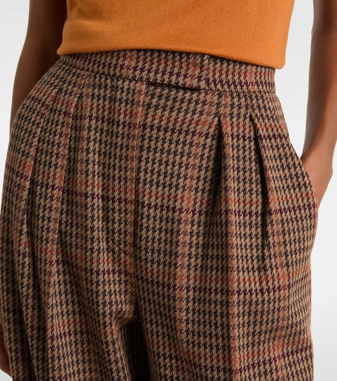 Max Mara - Seggio wool and cotton jersey wide-leg pants