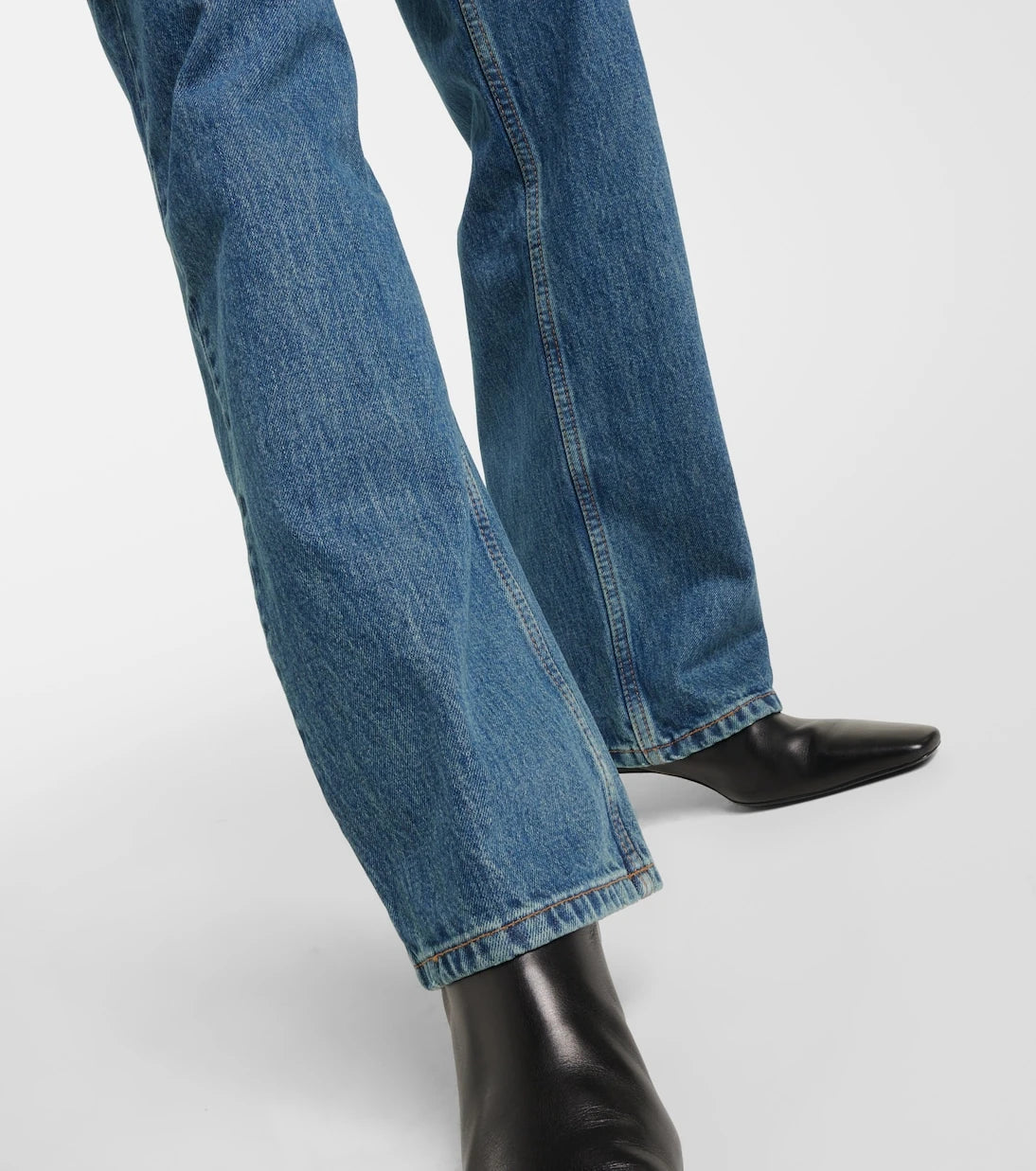 Wardrobe.NYC - Yüksek belli düz kesim kot pantolon