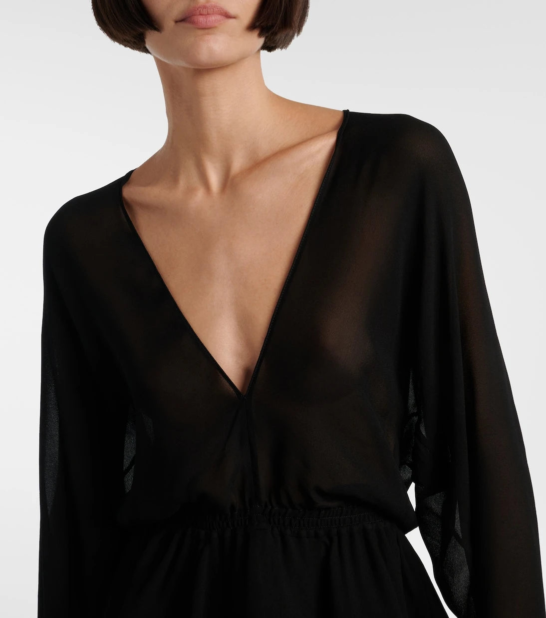 Alaïa - Peplum midi dress