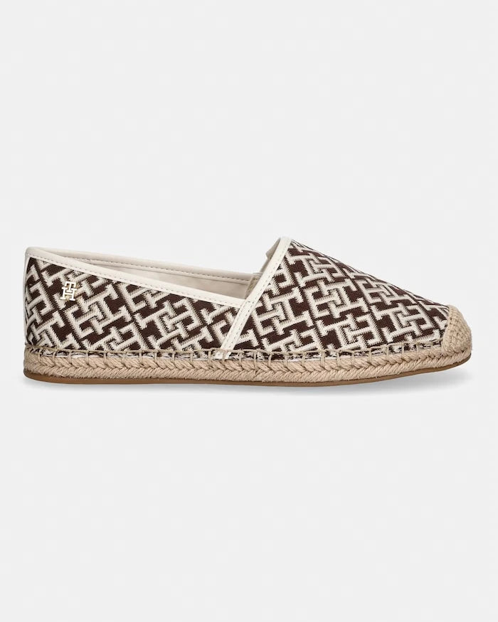 Tommy Hilfiger Kadın Espadril TH MONOGRAM JACQUARD ESPADRILLE